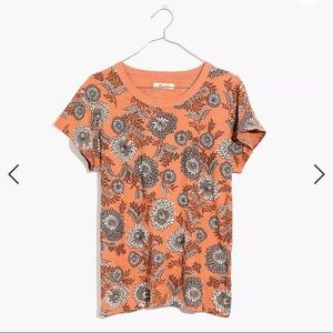 Madewell perfect vintage tee in gathered blooms floral print